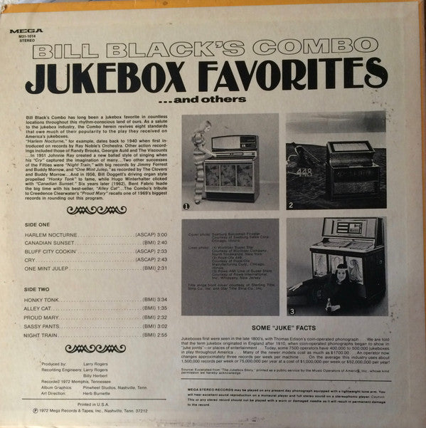 Bill Black's Combo : Jukebox Favorites... And Others (LP, Album, Promo)