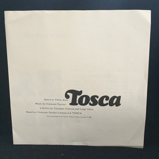 Giacomo Puccini - Zinka Milanov • Jussi Björling • Leonard Warren • Erich Leinsdorf Conductor Orchestra Del Teatro Dell'Opera Di Roma And Coro Del Teatro Dell'Opera Di Roma - Tosca vinyl record, 2xLP (Near Mint (NM or M-)) | Lulo Records