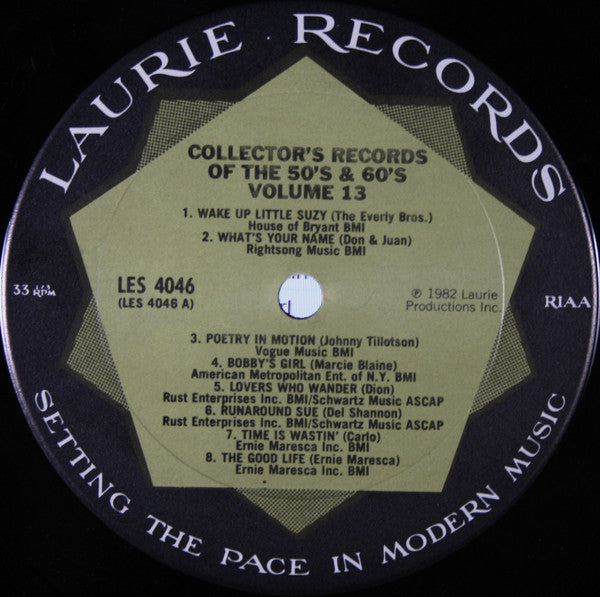 Various : Collector's Records Of The 50's And 60's Vol. 13 (LP, Comp, Club)