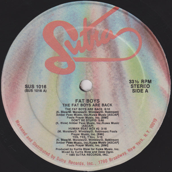 Fat Boys : The Fat Boys Are Back (LP, Album)