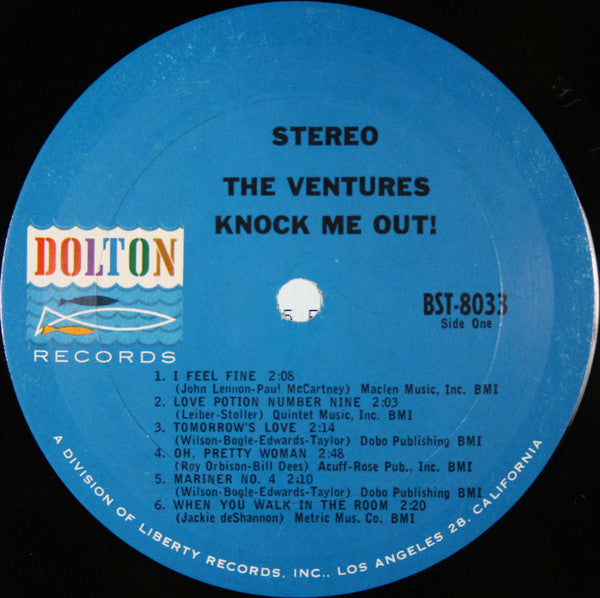 The Ventures : Knock Me Out! (LP, Album, Pit)