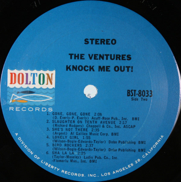 The Ventures : Knock Me Out! (LP, Album, Pit)