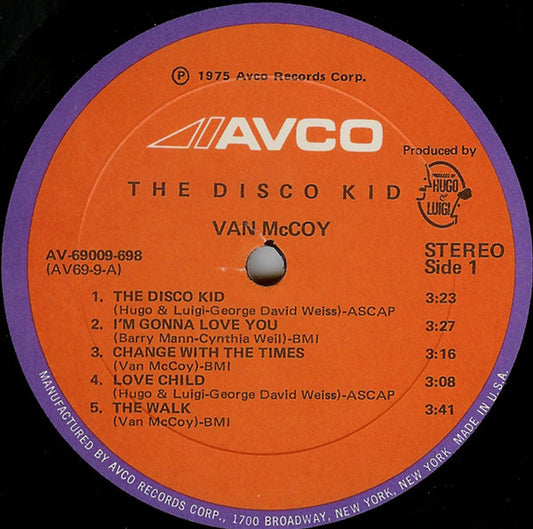 Van McCoy - The Disco Kid vinyl record, LP (Near Mint (NM or M-)) | Lulo Records