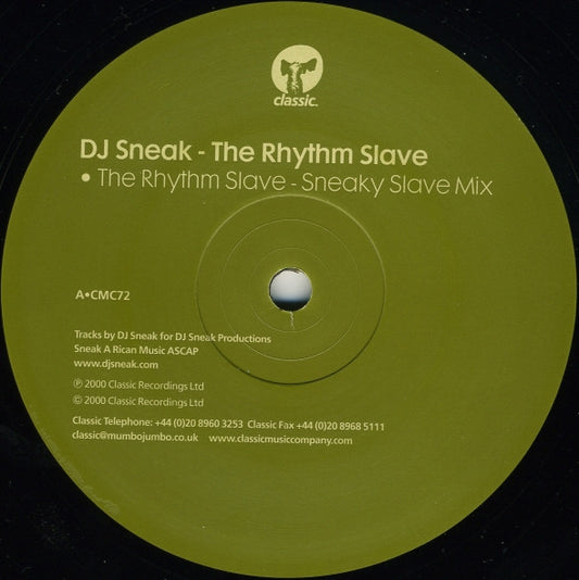 DJ Sneak - The Rhythm Slave vinyl record, 12" (Very Good (VG)) | Lulo Records