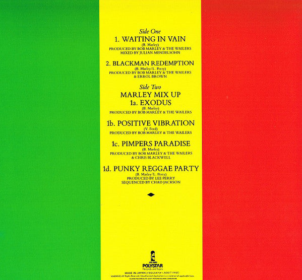 Bob Marley & The Wailers : Waiting In Vain - Special Four Track Mix Up (12")