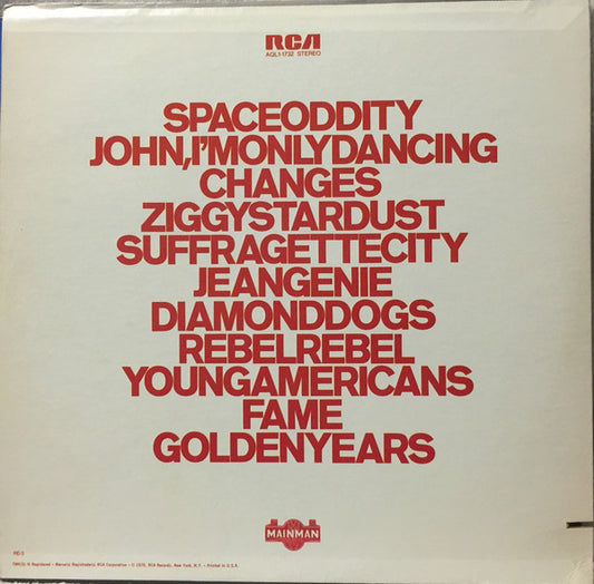 David Bowie : ChangesOneBowie (LP, Comp, RE, Ind)