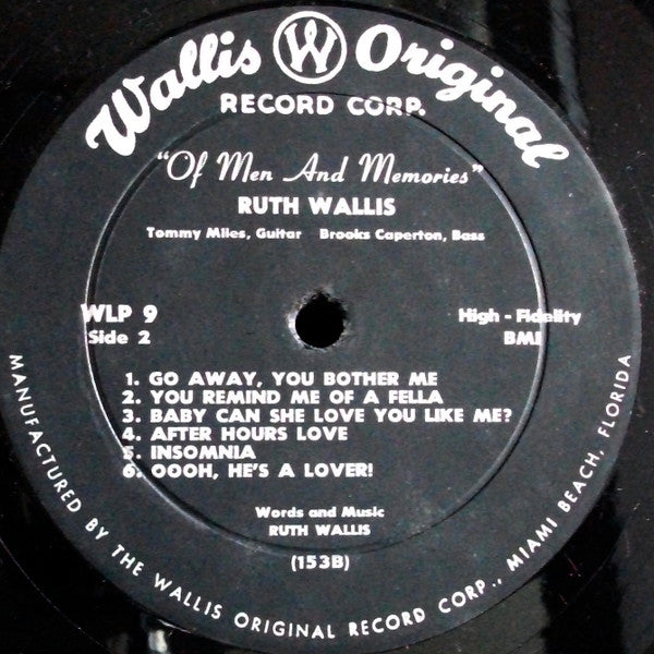 Ruth Wallis : Of Men And Memories (LP)