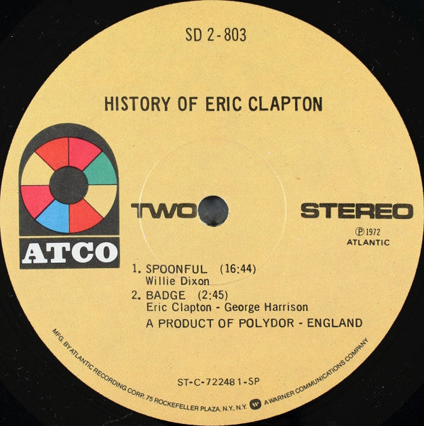 Eric Clapton : History Of Eric Clapton (2xLP, Comp, RE, SP )