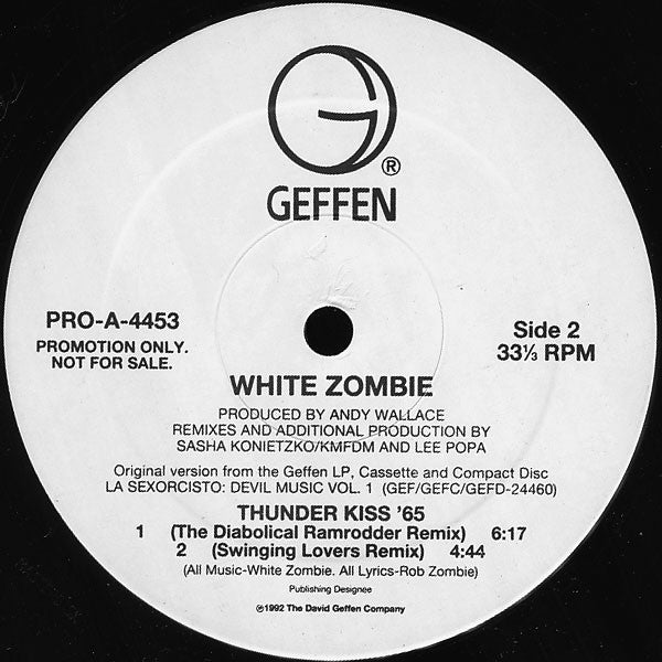 White Zombie : Thunder Kiss '65 (12", Promo)