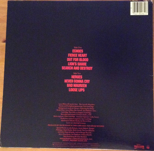 Fierce Heart : Fierce Heart (LP, Album, SP)