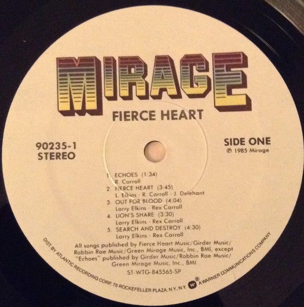 Fierce Heart : Fierce Heart (LP, Album, SP)
