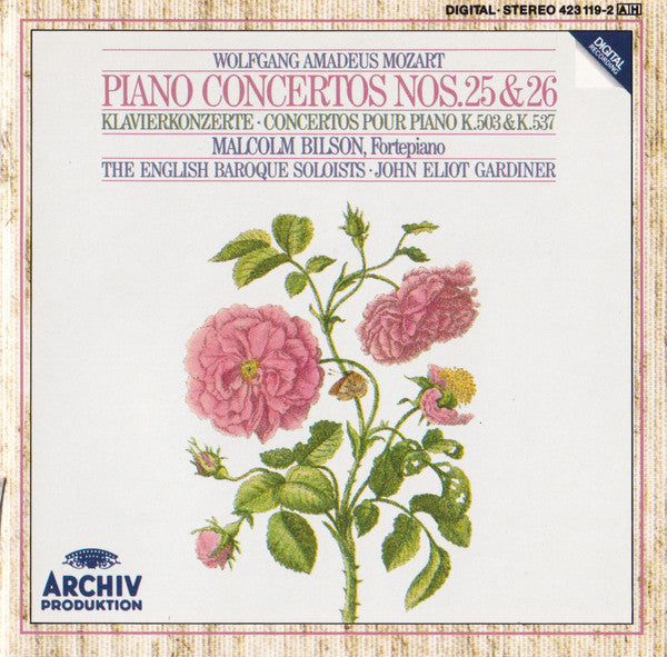 Wolfgang Amadeus Mozart, Malcolm Bilson, The English Baroque Soloists, John Eliot Gardiner : Piano Concertos Nos. 25 & 26 (CD, Album)
