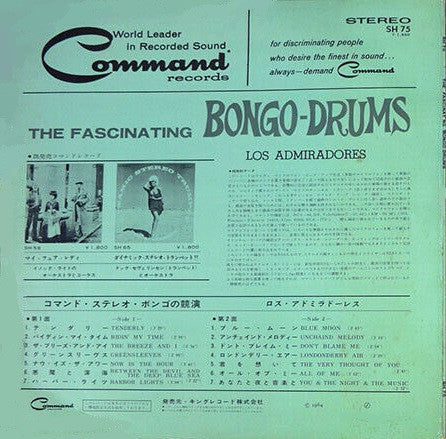 Los Admiradores : The Fascinating Bongo-Drums (LP, Album, Gat)