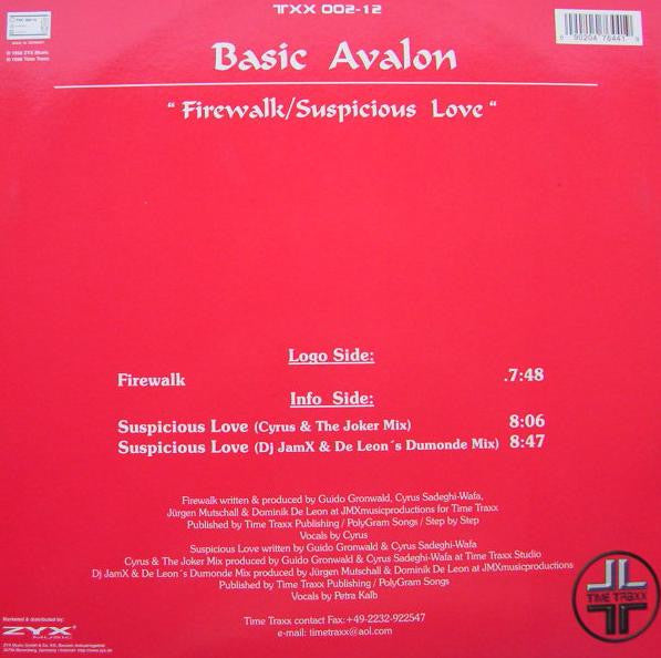 Basic Avalon : Firewalk / Suspicious Love (12")