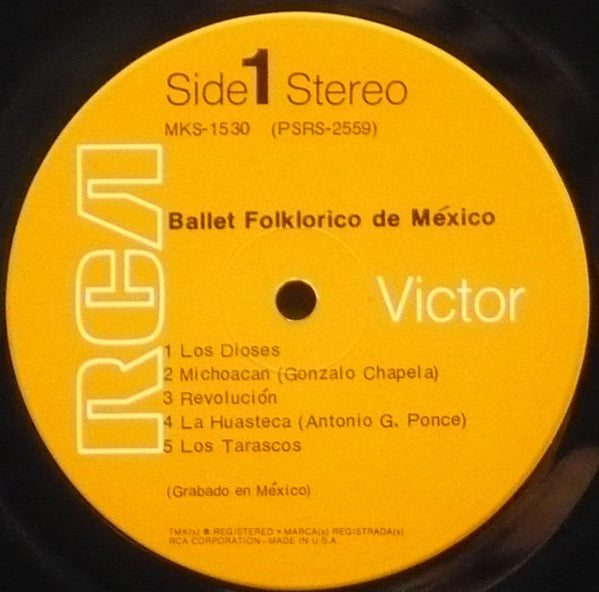 Ballet Folklorico De Mexico : Ballet Folklorico De Mexico (LP, Album, Ora)