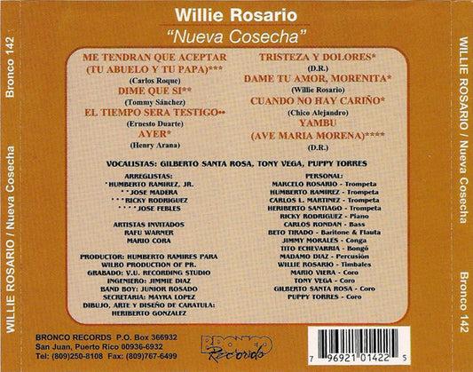 Willie Rosario : Nueva Cosecha (CD, Album)