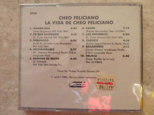 Cheo Feliciano - La Vida De Cheo Feliciano vinyl record, CD (Near Mint (NM or M-)) | Lulo Records