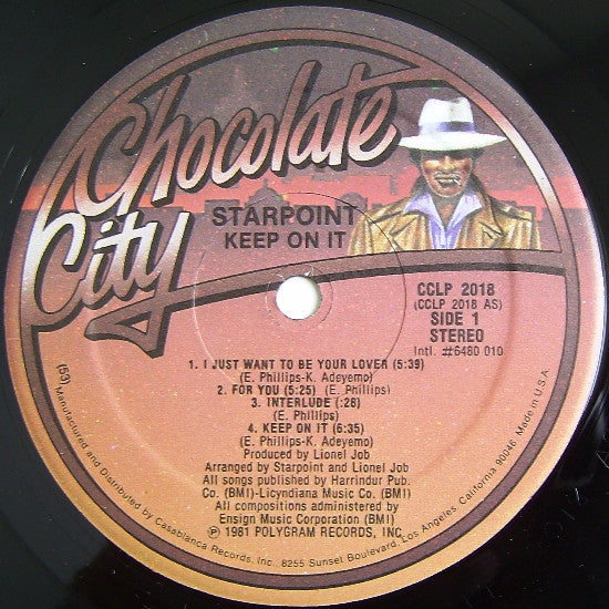Starpoint : Keep On It (LP, Album, 53)