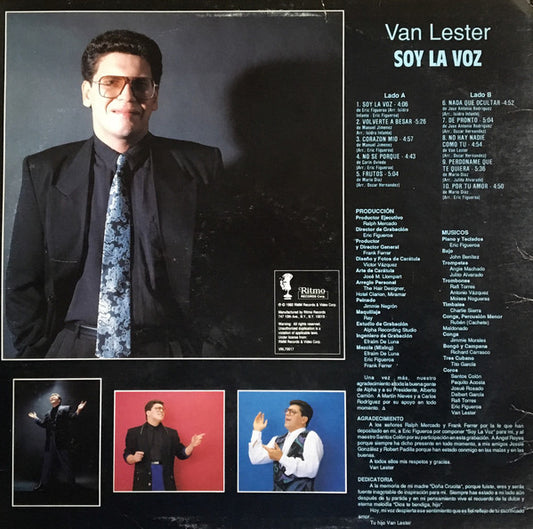 Van Lester : Soy La Voz (LP, Album)
