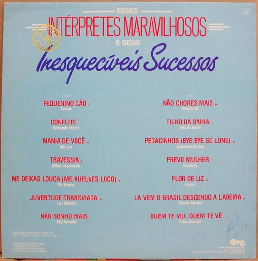 Various : Esses Intérpretes Maravilhosos E Seus Inesquecíveis Sucessos (LP, Comp)