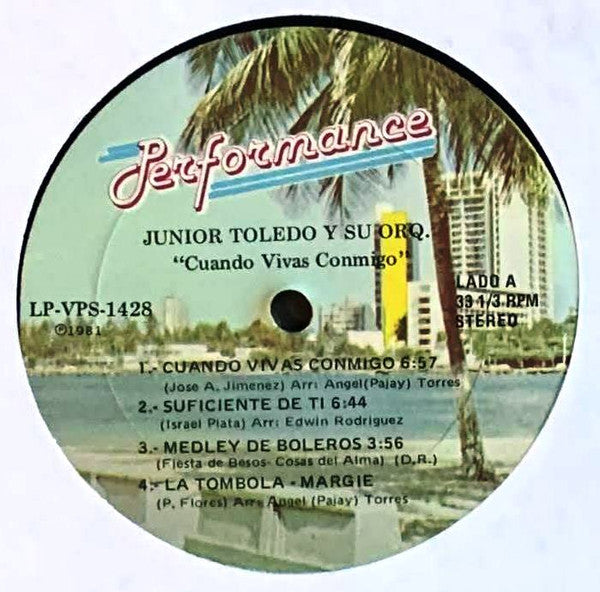Junior Toledo : Cuando Vivas Conmigo (LP, Album)