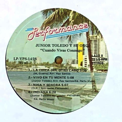 Junior Toledo : Cuando Vivas Conmigo (LP, Album)