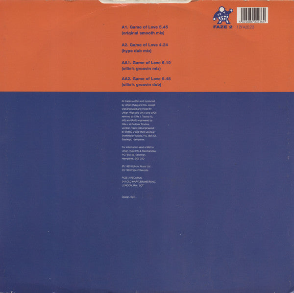 Urban Hype : Game Of Love (12")
