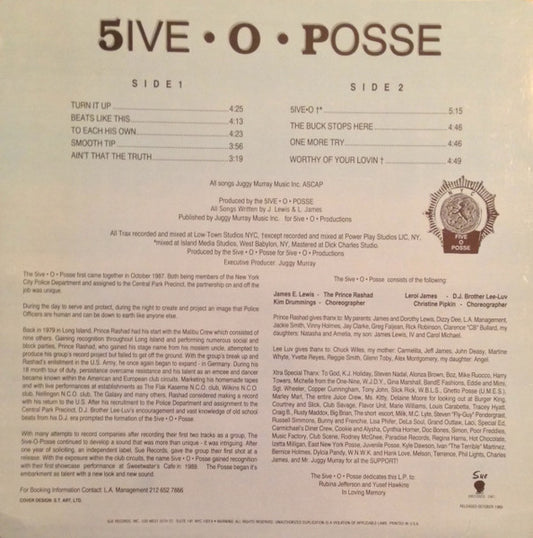 5ive-O-Posse : 5ive•O•Posse (LP, Album)