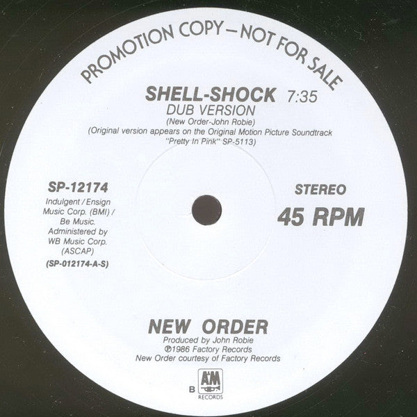 New Order : Shellshock (12", Promo)