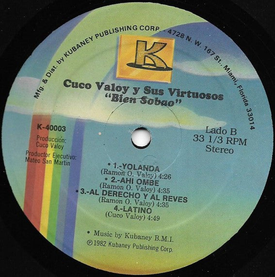 Cuco Valoy : Bien Sobao (LP, Album)