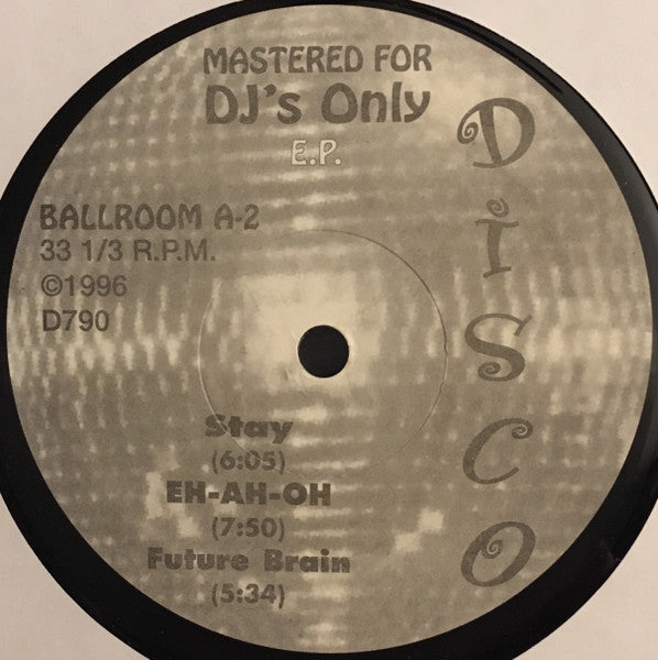 Various : Mastered For DJ's Only E.P. (12", EP, Unofficial)
