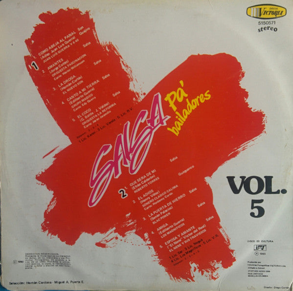 Various : Salsa Pa' Bailadores Vol. 5 (LP, Comp)