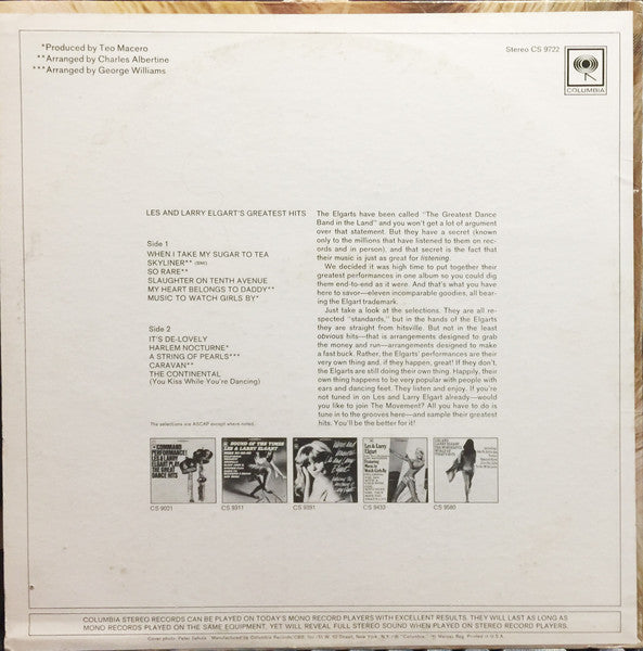 Les & Larry Elgart : Les & Larry Elgart's Greatest Hits (LP, Comp)