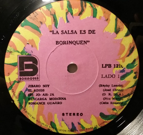 Various : La Salsa Es De Borinquen Vol. 1 (LP, Comp, RE)