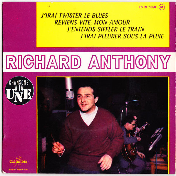 Richard Anthony (2) : J'irai Twister Le Blues (7", EP, RP, Red)