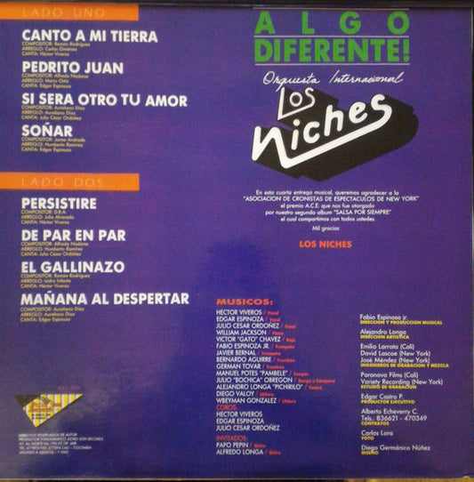 Los Niches : Algo Diferente (LP, Album)