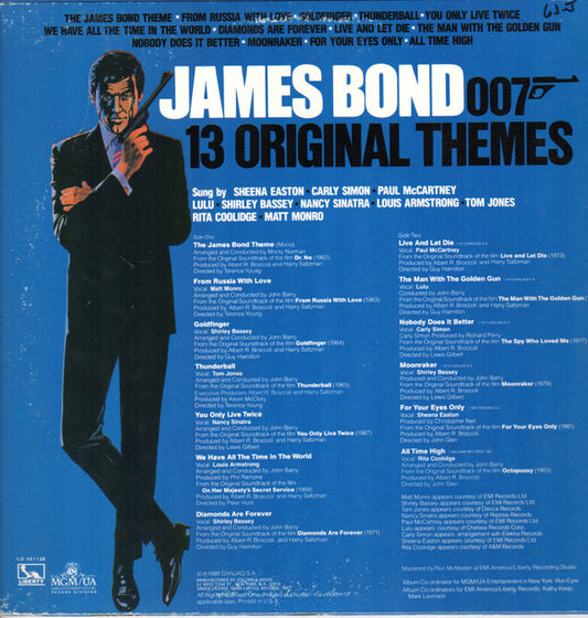 Various : James Bond - 13 Original Themes (LP, Comp, Club, Car)