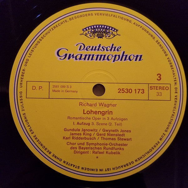 Richard Wagner - Chor Des Bayerischen Rundfunks Und Symphonie-Orchester Des Bayerischen Rundfunks, James King (3), Gundula Janowitz, Gwyneth Jones, Thomas Stewart (2), Karl Ridderbusch, Rafael Kubelik : Lohengrin (5xLP, Album + Box)