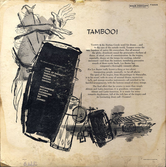 Les Baxter, His Chorus And Orchestra : Tamboo! (LP, Album, Mono)