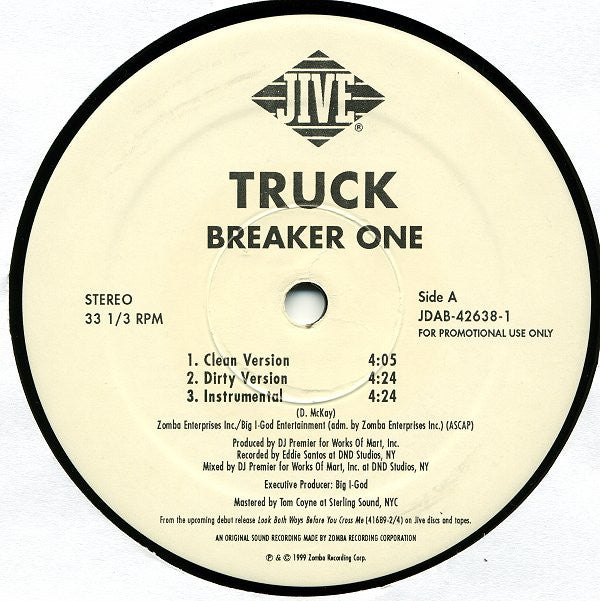 Truck Turner : Breaker One (12", Promo)