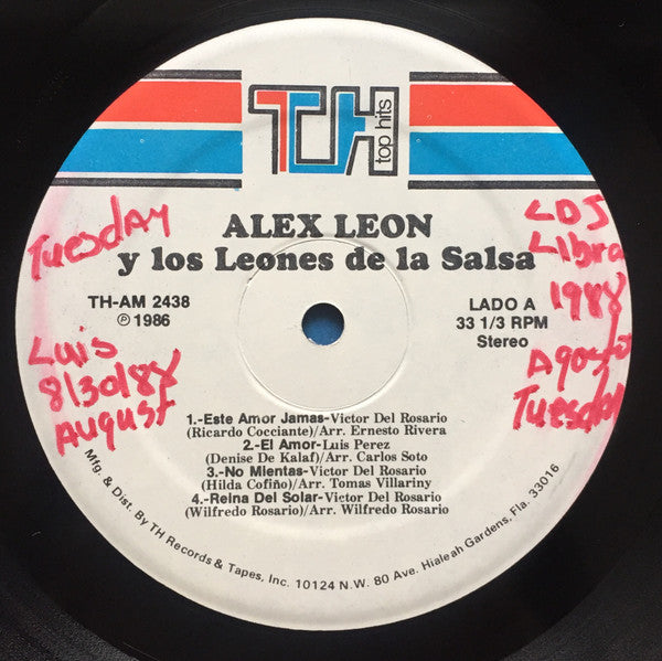 Alex Leon Y Su Orquesta : Asi Soy... (LP, Album)