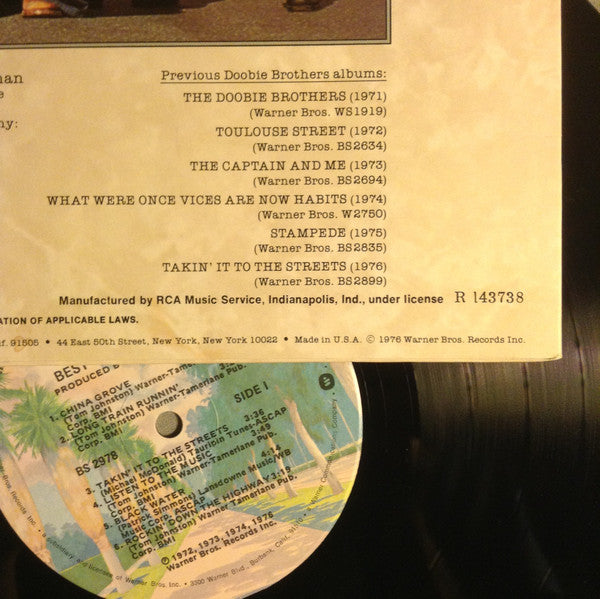 The Doobie Brothers : Best Of The Doobies (LP, Comp, Club)
