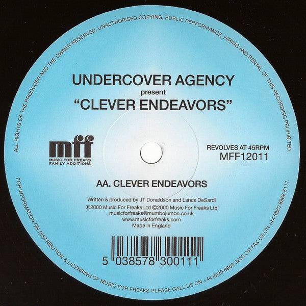 Undercover Agency : Clever Endeavors (12")