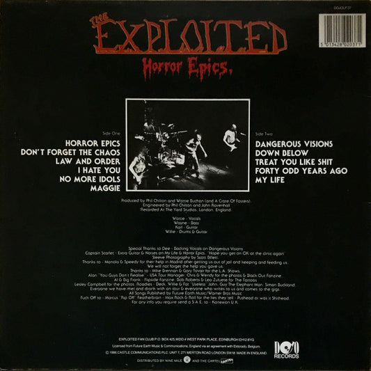 The Exploited : Horror Epics. (LP, Album, Unc)