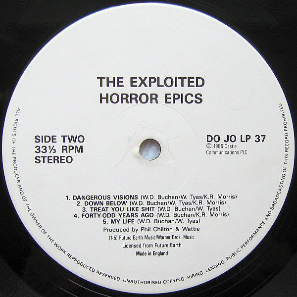 The Exploited : Horror Epics. (LP, Album, Unc)