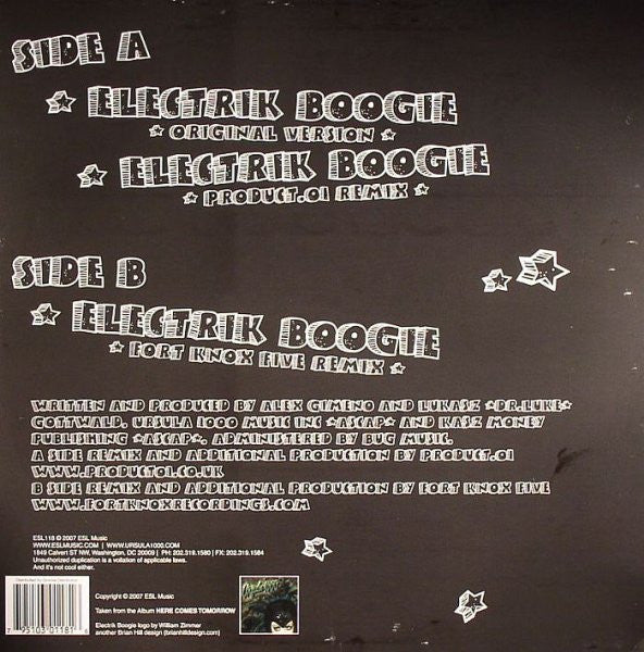Ursula 1000 : Electrik Boogie (12")