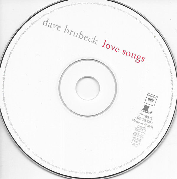 Dave Brubeck : Love Songs (CD, Comp)