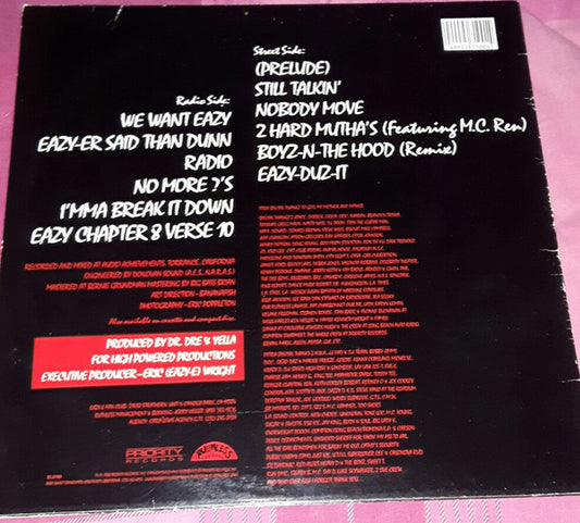 Eazy-E : Eazy-Duz-It (LP, Album, RE)