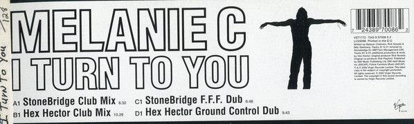 Melanie C : I Turn To You (2x12")