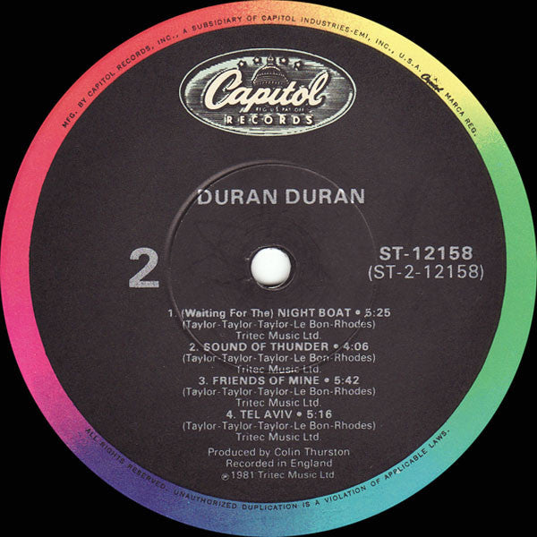 Duran Duran : Duran Duran (LP, Album, RE, Win)
